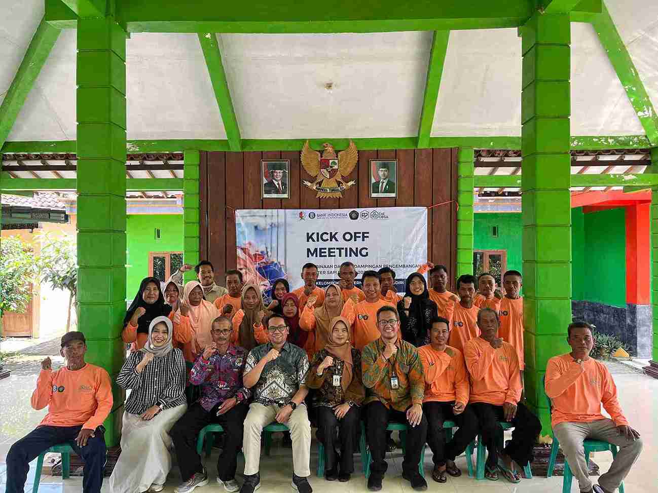 Pemkab Bojonegoro bersama Bank Indonesia dan UB gelar kick off klaster sapi potong di Dolokgede