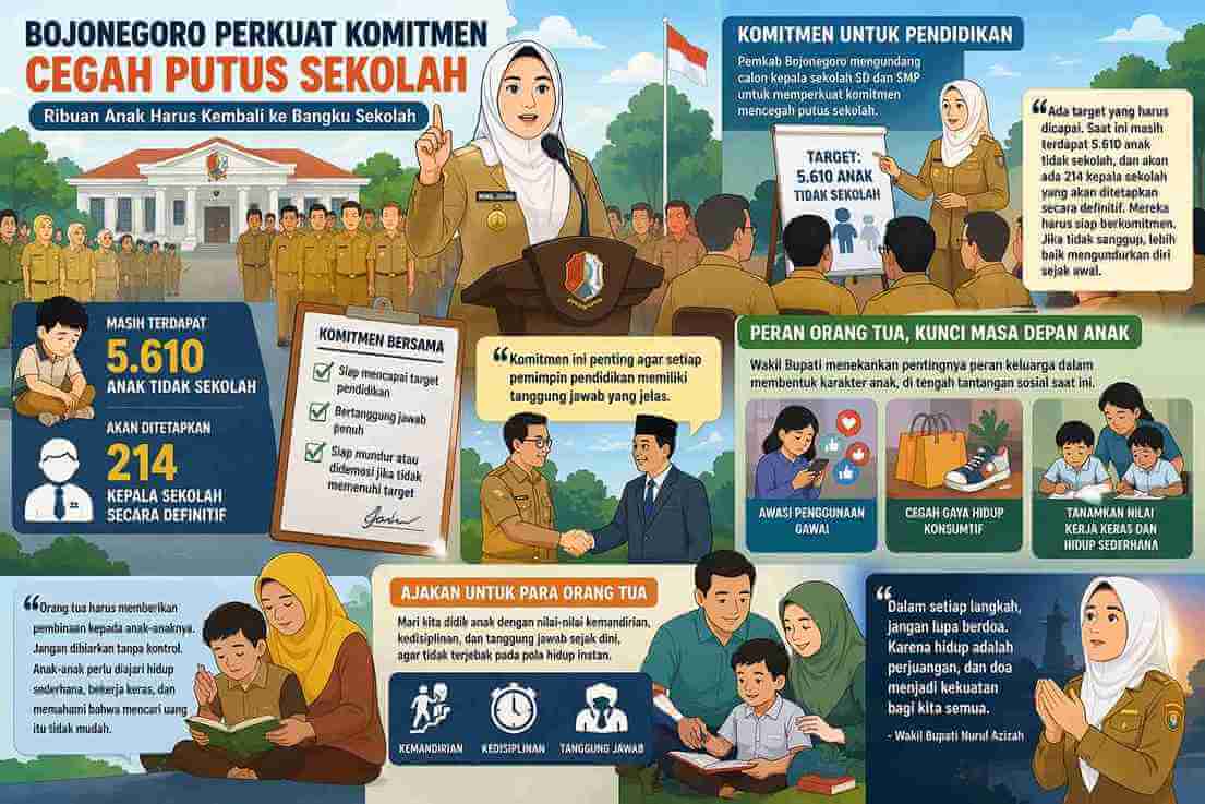Ilustrasi anak tidak sekolah di Bojonegoro dan komitmen kepala sekolah mencegah putus sekolah