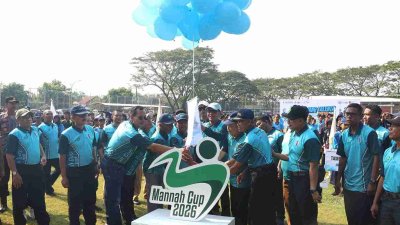 Bupati Bojonegoro Setyo Wahono membuka Mannah Cup 2026 dengan pelepasan balon
