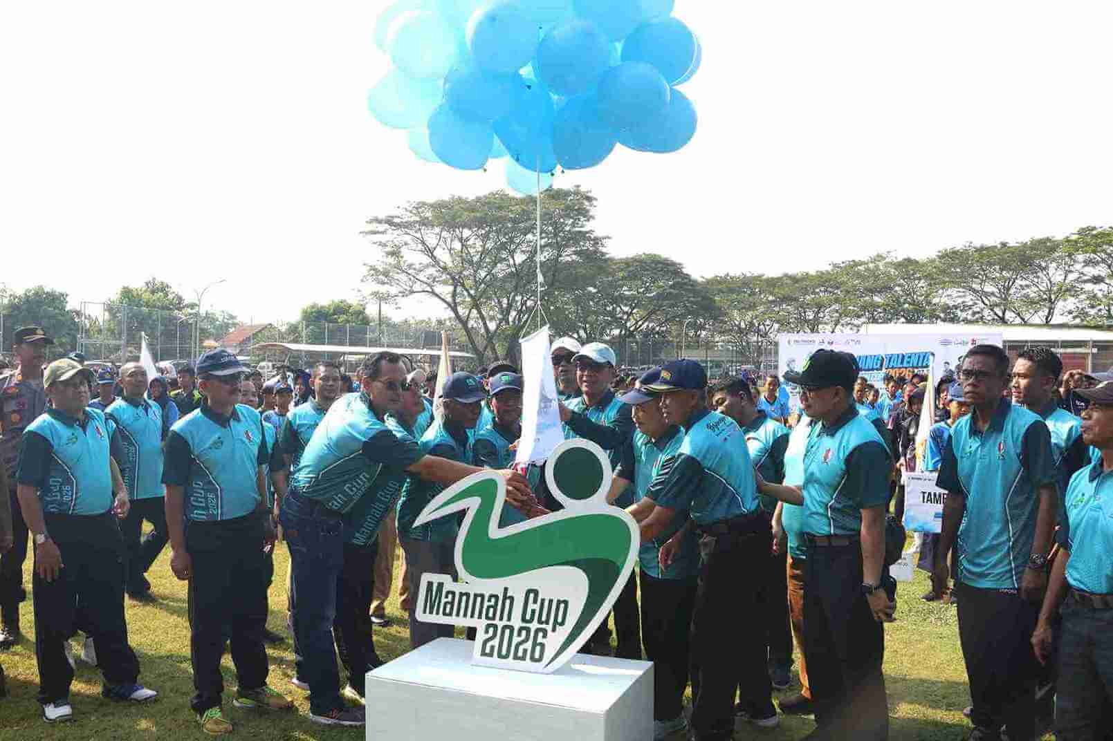 Bupati Bojonegoro Setyo Wahono membuka Mannah Cup 2026 dengan pelepasan balon