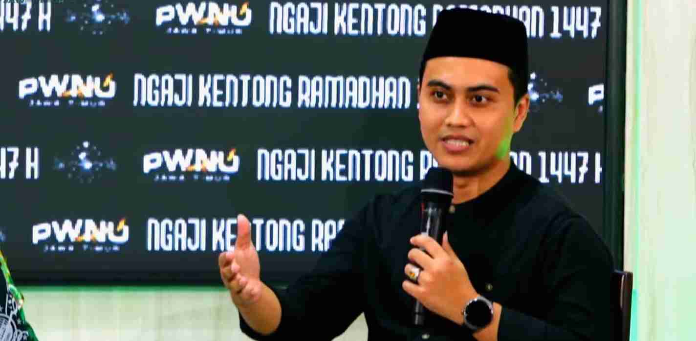 W Eka Wahyudi saat menyampaikan pandangan dalam forum Nahdlatul Ulama Jawa Timur