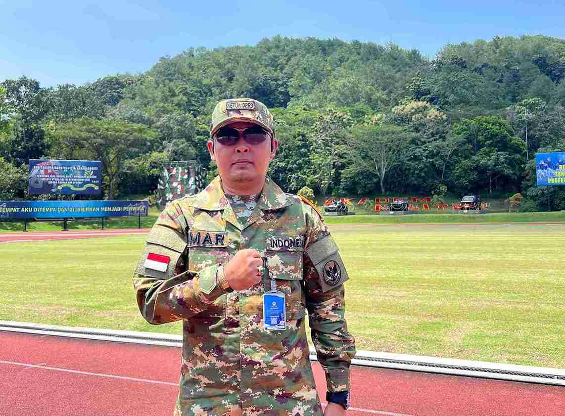 Ketua DPRD Bojonegoro Abdulloh Umar saat mengikuti retreat pimpinan DPRD di Akademi Militer Magelang