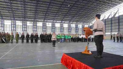 Guna Memperkuat Kebersamaan, Polres Bojonegoro Gelar Sabuk Kamtibmas Jaga Kondusivitas