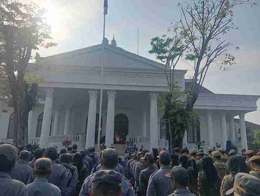 Upacara Hari Kartini dan HUT Damkar Satpol PP di Pemkab Bojonegoro