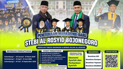 Penerimaan mahasiswa baru STEBI Al Rosyid Bojonegoro 2026 dengan program studi ekonomi syariah dan perbankan syariah