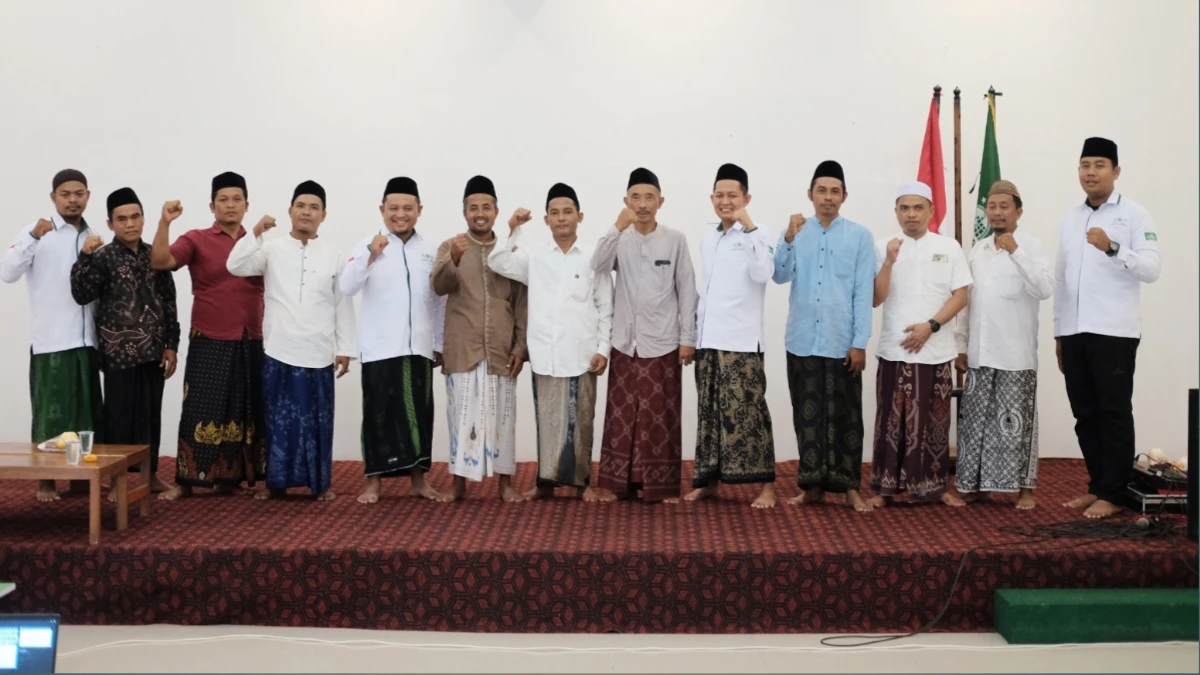 Pengurus NU Care-LAZISNU Bojonegoro bersama pengurus ranting se-Kecamatan Kasiman dalam Musyawarah Kelembagaan untuk optimalisasi ZIS dan Gerakan Koin NU