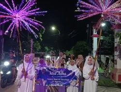 Sebagai Wahana Syiar Islam, IPNU-IPPNU Mojoranu Gelar Takbir Keliling