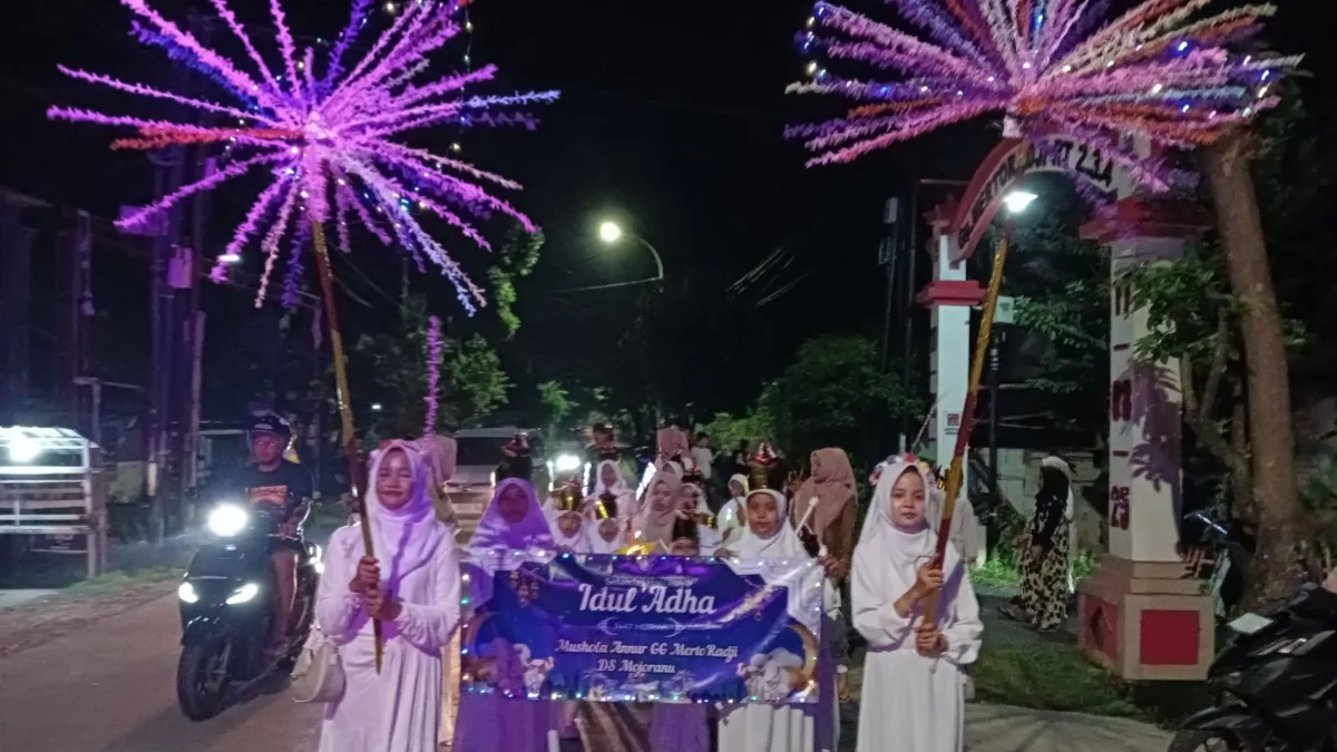 Salah satu perwakilan Mushola di Mojoranu yang mengikuti takbir keliling