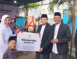 Serahkan Sapi dari Presiden di Masjid Babussofa, Nurul Azizah Ajak Teladani Nabi Ibrahim