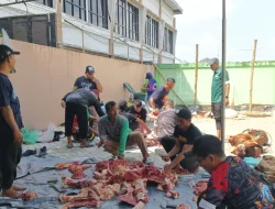 Keluarga Besar Kemenag Bojonegoro Gelar Pemotongan Hewan Kurban