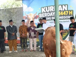 Kurban Perdana di Kantor PCNU Bojonegoro, Ketua NU Berharap Terus Bertambah