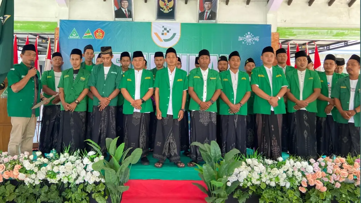 Ketua PC GP Ansor Bojonegoro Mochamad Nurwahyudi melantik pengurus PAC GP Ansor Kepohbaru masa khidmat 2026-2029 di Desa Turigede, Kecamatan Kepohbaru.