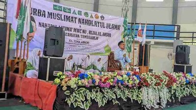 Banser Tambakrejo Bantu Sukseskan Kegiatan Turba PAC Muslimat dan Naharul Ijtima’ MWCNU