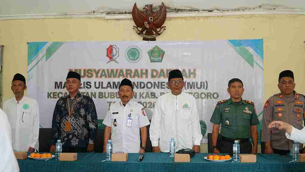 Musyawarah pembentukan kepengurusan baru MUI Kecamatan Bubulan Bojonegoro masa khidmat 2026-2031