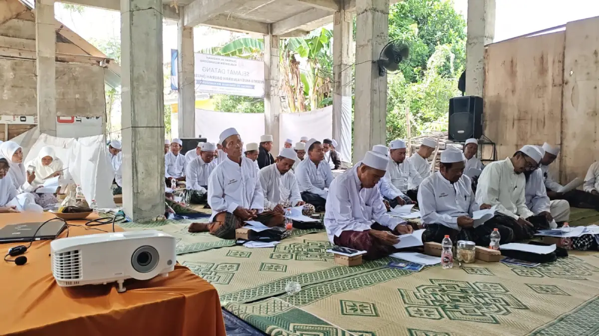Suasana Musda V Jama’ah Al Khidmah Bojonegoro 2026 di Zawiyah Desa Kalianyar Kecamatan Kapas
