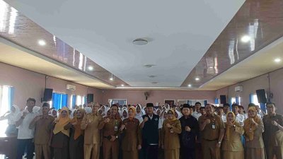 Wakil Bupati Bojonegoro Nurul Azizah saat sosialisasi P4GN dan perekaman KTP-el di SMKN 2 Bojonegoro