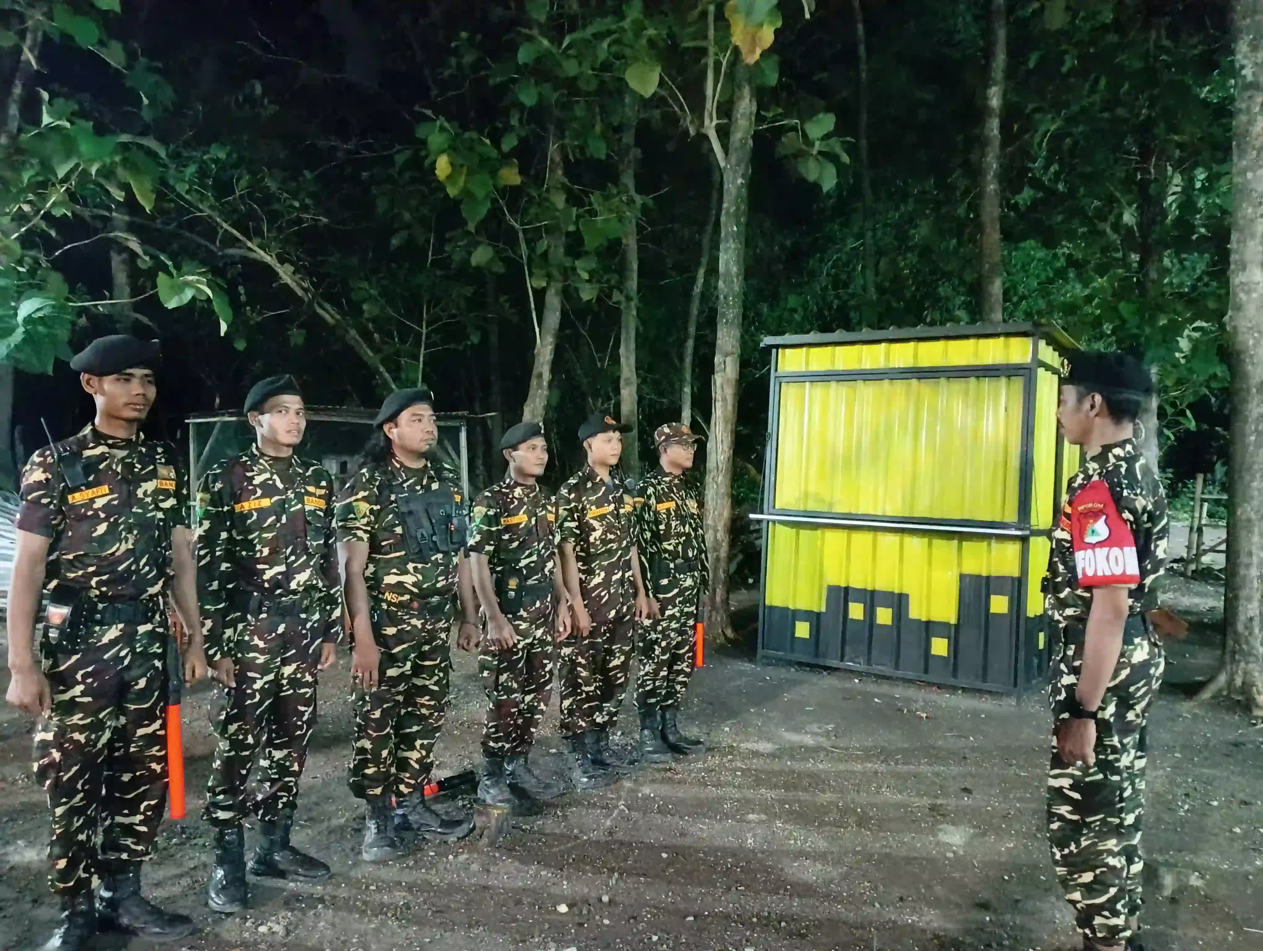 Banser Satkoryon Dander membantu pengamanan acara Haflah Akhirussanah YPPP Al-Asy’ariyyah