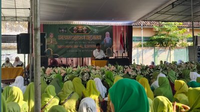 Ribuan Jamaah Hadiri Pengajian Muslimat-Fatayat Dander, Banser Siaga Amankan Acara