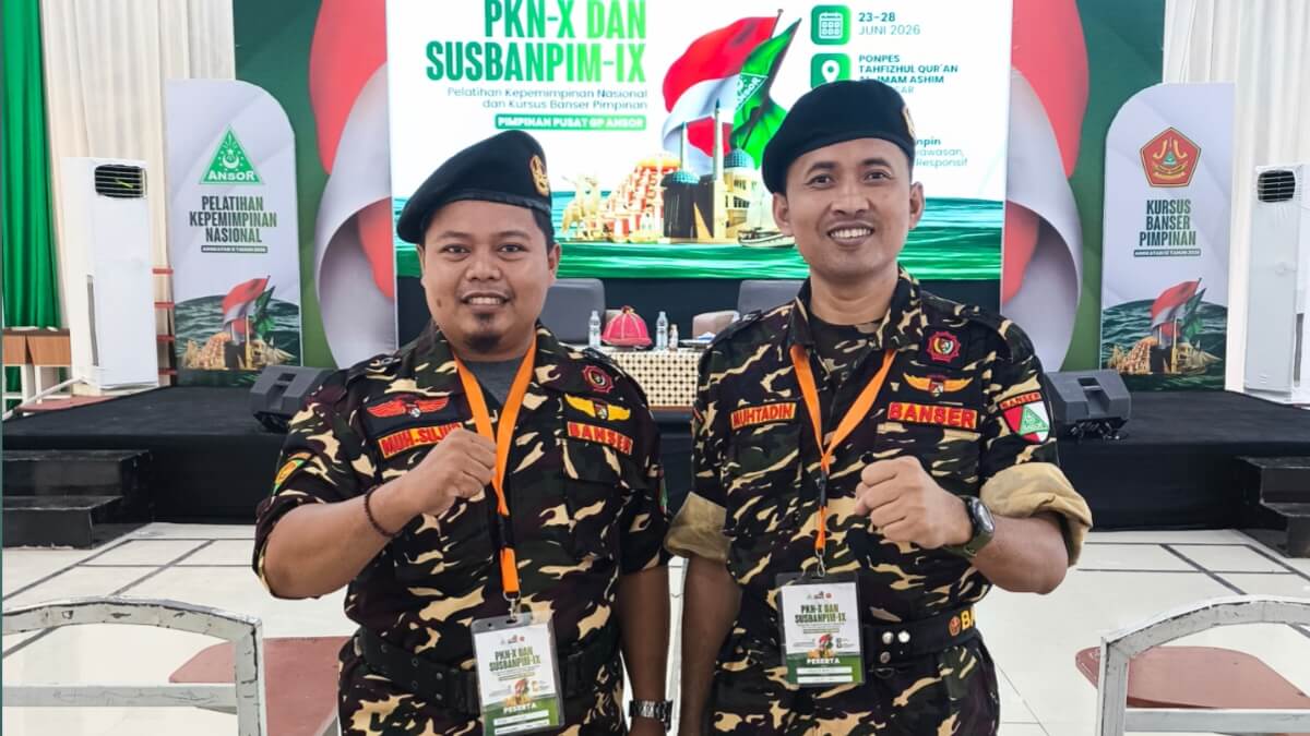 Moh. Muhtadin dan Moh. Sujud mengikuti Susbanpim Banser dan PKN GP Ansor di Makassar.