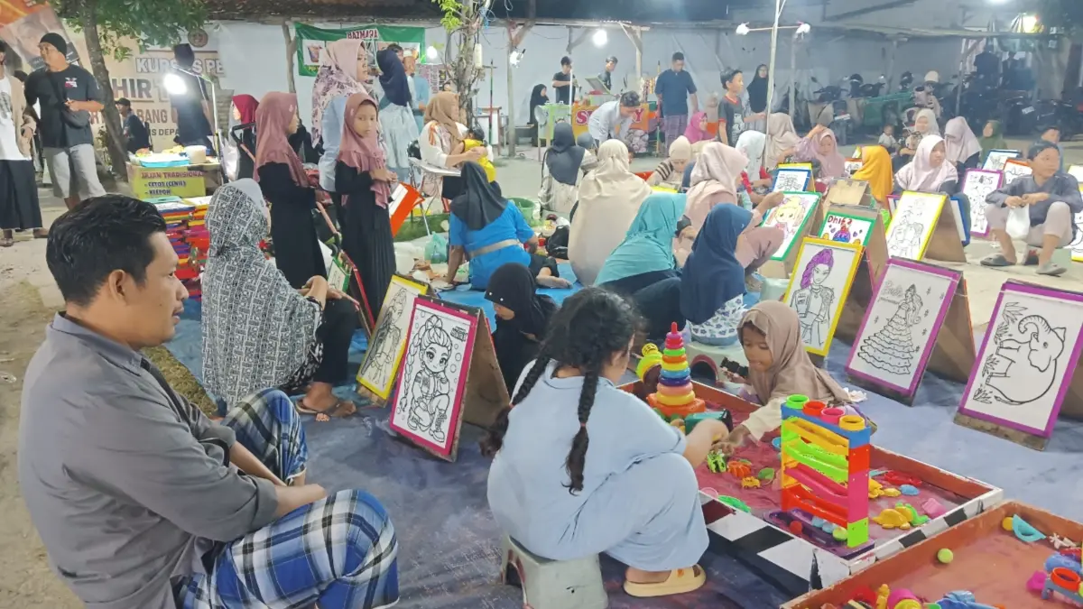 Ramai, stan permainan anak di Expo dan Pasar Murah Al-Rosyid