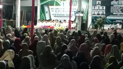 Banser Dander Amankan Pengajian Umum dan Bersholawat Haflah Akhirussanah Ponpes Miftahul Huda Sendangrejo