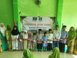 Sambut Tahun Baru Islam, PAC Muslimat NU Gondang Santuni 95 Anak Yatim di Tujuh Ranting