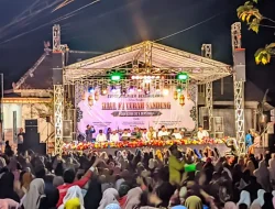 Banser Dander Amankan Sumbertlaseh Bersholawat dan Haul Ki Lurah Sandung