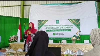 Perkuat Kompetensi PAC, Fatayat NU Bojonegoro Gelar Pelatihan Tata Kelola Organisasi