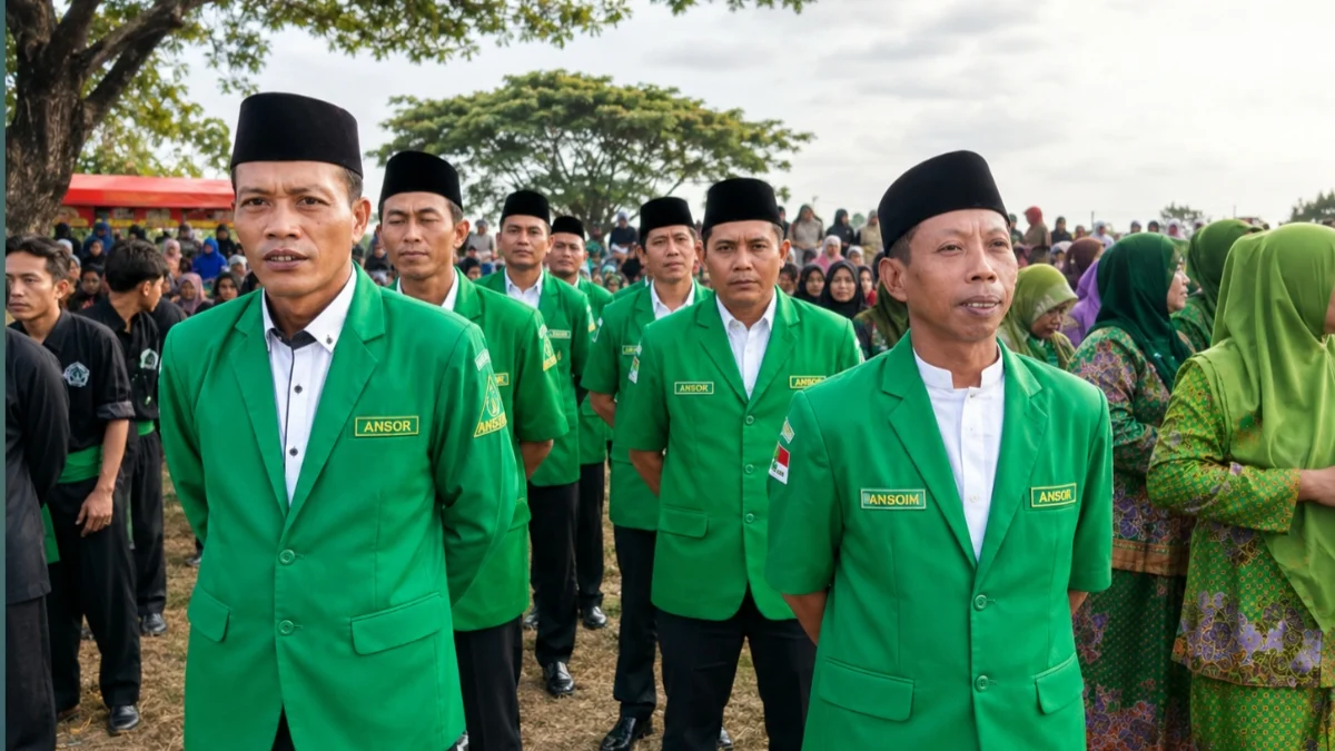 GP Ansor Bubulan ikut upacara HUT RI ke 81