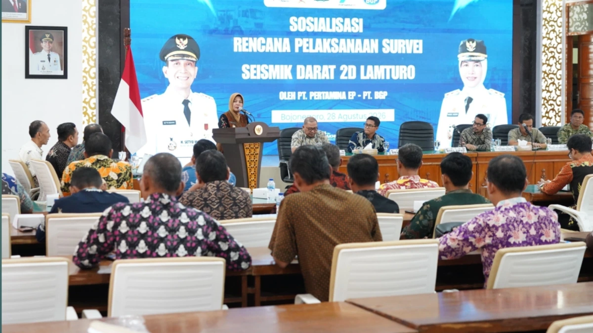 Sosialisasi Survei Seismik 2D Lamturo di Bojonegoro