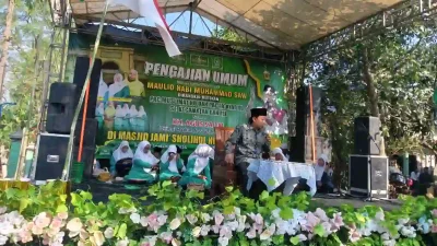 KH Agus Salim mengisi pengajian Muslimat-Fatayat NU Dander