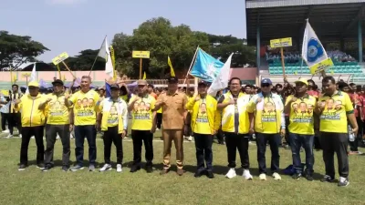 Turnamen mini soccer Golkar di Stadion Sudirman Bojonegoro