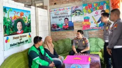 Momentum Hari Lalu Lintas Bhayangkara, Dua Ojol Korban Kecelakaan Dikunjungi Satlantas Bojonegoro