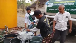 LAZISNU Ngraho Bersama Ansor-Banser Salurkan Air Bersih untuk Warga Terdampak Kemarau