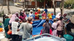 LAZISNU Padangan dan Banser Salurkan 18 Ribu Liter Air Bersih ke Dua Kecamatan