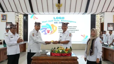 HJB ke-349, Logo Resmi Diluncurkan, Bupati Setyo Wahono Ajak Warga Bangun Bojonegoro Lebih Baik