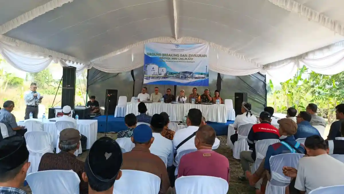 Groundbreaking Mini LNG Plant di Bojonegoro