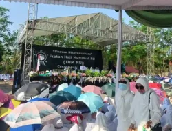 Ribuan Kader Muslimat NU Hadiri Silaturahim IHM Bojonegoro di Lapangan Unugiri