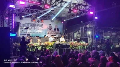 Masjid Baitur Rahman bersholawat Maulid Nabi di Wotan