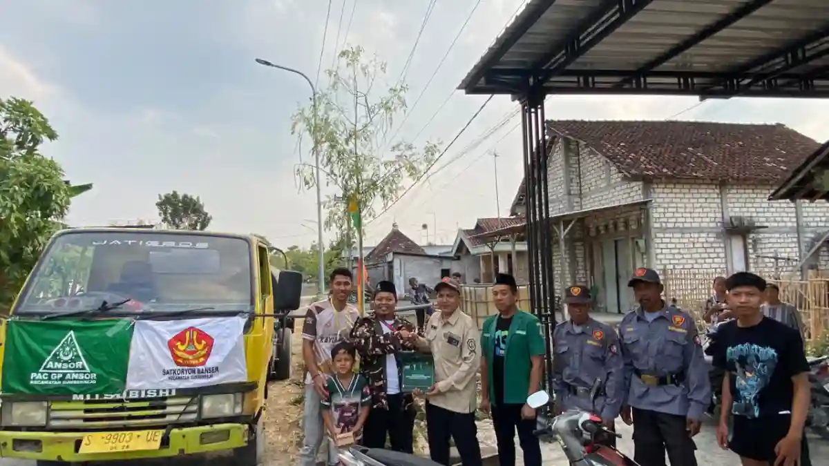 GP Ansor Sumberrejo distribusikan air bersih untuk Kemah Merdeka