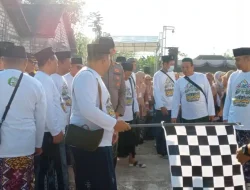 Jalan Sehat Bersarung Awali Rangkaian Hari Santri Nasional 2026 di MWCNU Balen