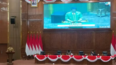 Rapat Paripurna DPRD Bojonegoro membahas lima raperda