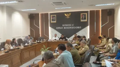 Rapat Komisi C DPRD Bojonegoro bahas mitigasi bencana