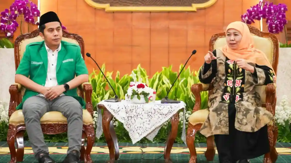 Musaffa Safril Ketua PW GP Ansor Jatim dan Gubernur Jatim