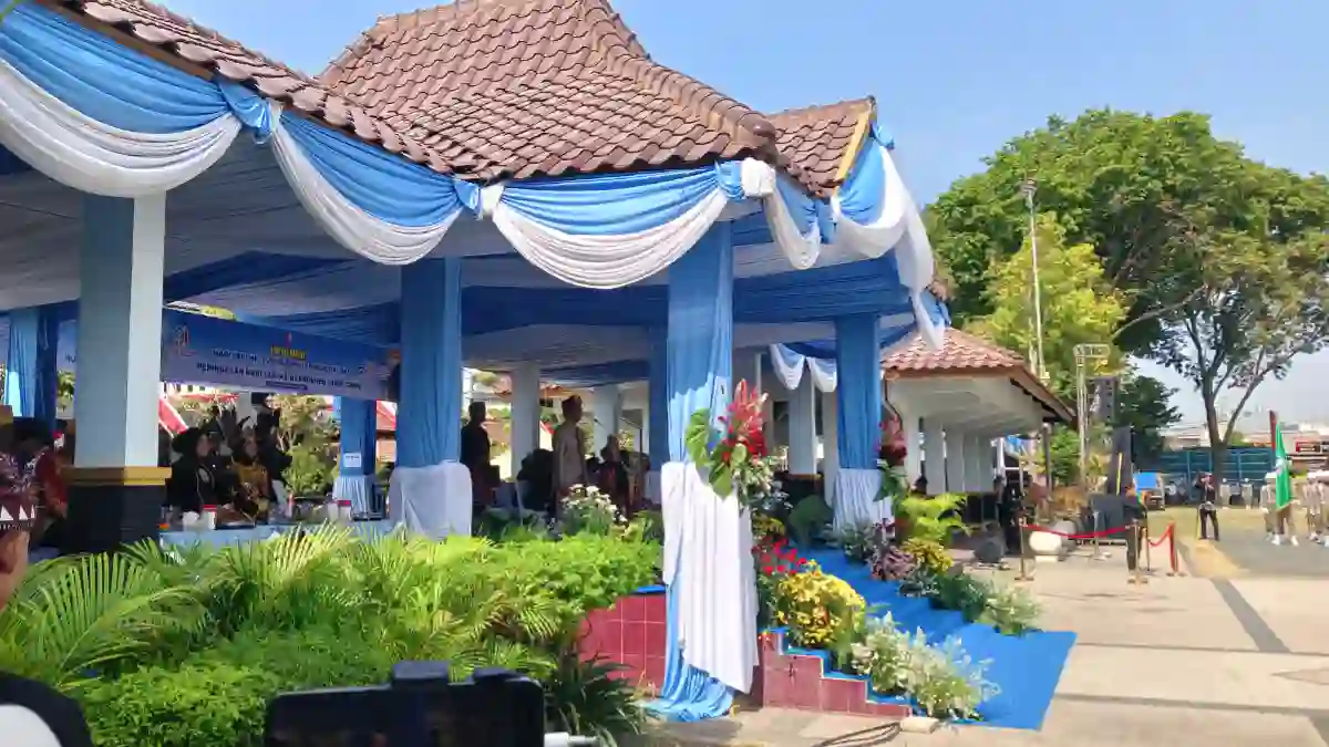 Upacara HJB Bojonegoro ke-349 dan Hari Jadi Jatim ke-81 di Alun-Alun Bojonegoro