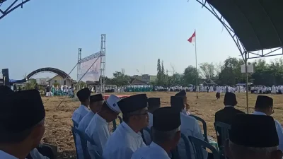 Apel Hari Santri MWC NU Kedungadem 2026 di Lapangan Desa Sidorejo