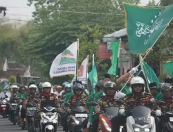 2.000 Nahdliyin Ramaikan Kirab Pataka dan NU Riding Sumberrejo, Tempuh 45 Km