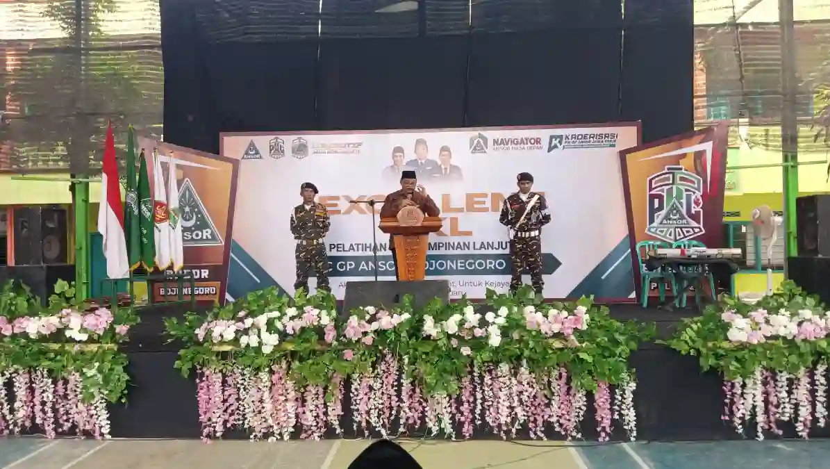 Kusnandaka Tjatur saat menyampaikan sambutan